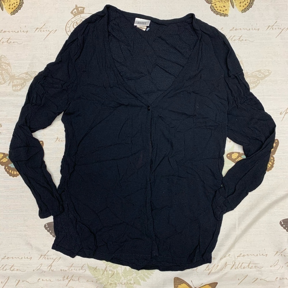Eileen‎ fisher rayón side slit cardigan